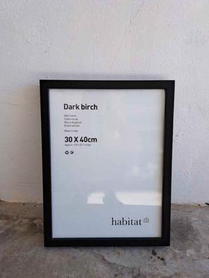 Dark Birch - Marco para pared de madera - 40 x 50 cm - Negro - Habitat -  Habitat