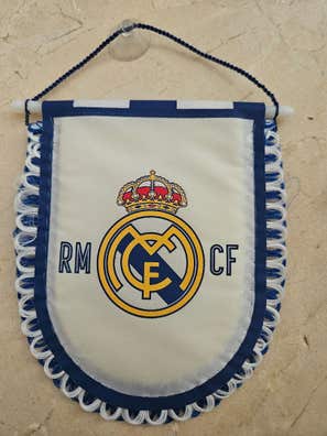 Fanion De Voiture Vintage Real Sporting De Gijón – Parfait Pour Collectionneur Ou Déco Supporter