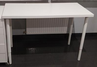 Pata regulable de acero para mesa hasta 110 cm color blanco