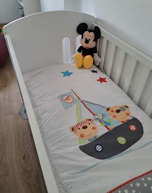 Bajera Cuna 60x120 Juego De Sábanas 100% Algodón Para Cuna 60x120