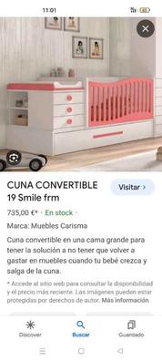 CUNA CONVERTIBLE SMILE 111 - Muebles Carisma