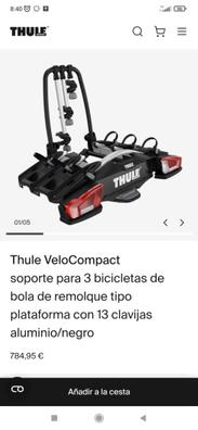 Gobiker® Portabicicletas Beat De Enganche Para 2 Bicicletas. Portabicis Bola  Remolque Coche - negro