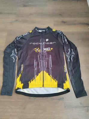 Oferta - ROCKRIDER chaqueta MTB de invierno XC azul/amarillo o en  negro/amarillo