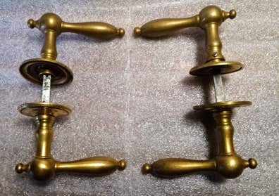 Gobrico Paquete De 6 Pomos De Puerta Brozne Aceitados