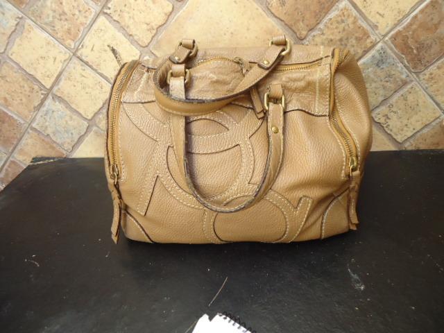 Bolso beige purificacion online garcia