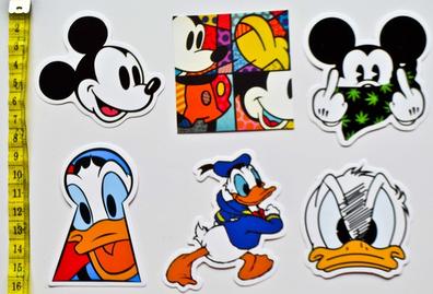 Pegatina Minnie y Mickey Mouse en moto