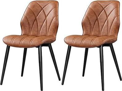 Taburete alto, silla de bar de madera maciza negra nórdica, respaldo para  el hogar, silla de bar de piel sintética, adecuada para  cocina/cafetería/bar