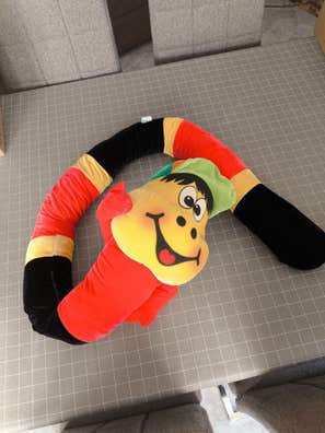 Juguete Gusanos De Peluche Grandes COLIN EL GUSANO MULTICOLOR 90CM