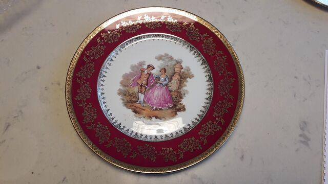 Milanuncios Plato antiguo de porcelana de Limoges