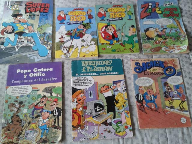 Milanuncios - 7 comics Mortadelo,Super Lopez,Gordo y f