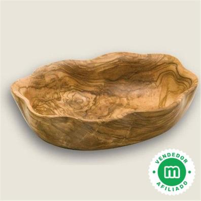 Bandeja de madera maciza para servir, bandeja de madera para  té/café/vino/alimentos utilizados como bandeja rectangular de  madera/bandeja