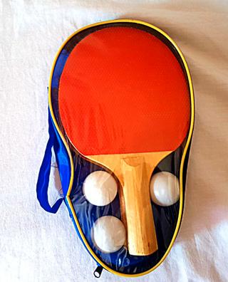 Pack Ping Pong, 2 raquetas tenis de mesa, Pelotas Ø40 mm, Red