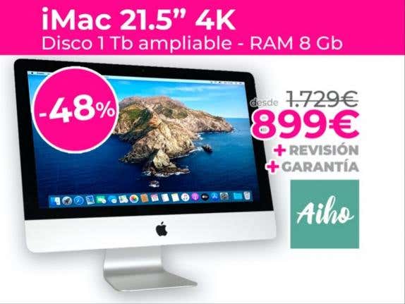 21.5インチiMac (4K,Corei5 3.1GHz,1TB,16GB) （Apple iMac 21.5
