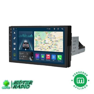 Radio Estéreo Universal ajustable para coche, 1 Din, Android, pantalla  táctil de 7 pulgadas, FM, cuatro núcleos, navegación GPS, Apple Carplay,  Android