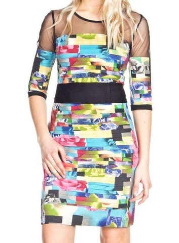 Milanuncios - Vestido multicolor 40