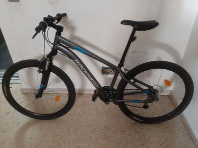 Bicicleta eléctrica de montaña mujer 27,5 Rockrider Ebike ST 100 blanco