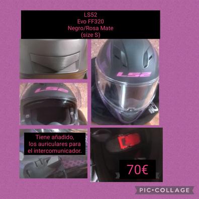 Casco integral Valor Mad rosa/negro mate equipacion ropa moto chica