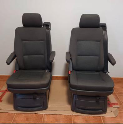 Cubiertas de asiento de Maß de 3 fila de 3 asientos VW T4 transporter/Carav cuero sintético gris 