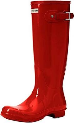 Botas Hunter Descuentos - Botines Hunter Original Gloss Cortas Mujer Rosas