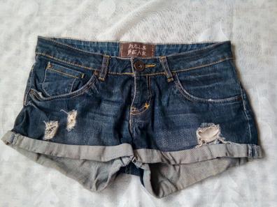 Pantalones vaqueros cortos mujer pull and bear de segunda mano