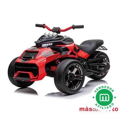 INJUSA - Moto Eléctrica Cross Thunder MAX, Batería 12V, para Niños +3 Años,  con Acelerador en Puño, Ruedas de Apoyo y Bandas de Goma en Las Ruedas,  Velocidad 6 Km/h, Color Negro 