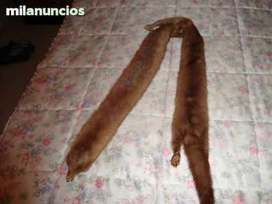 Bufanda dos visones color buff - Milanuncios