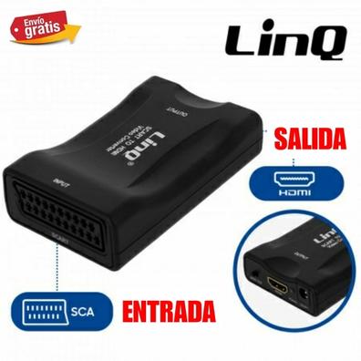 Cable HDMI a Euroconector, Adaptador Convertidor de HDMI a Euroconector  Adaptador de Vídeo HDMI a Euroconector, para Televisores VHS VCR Grabadoras  de