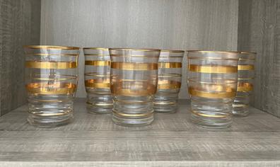 Juego 6 Vasos Cristal Rayas 375 Ml barato