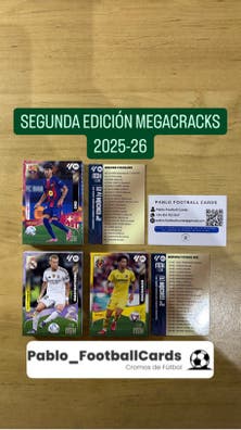 Lote De 20 Sobres De La Colección Megacracks 2025-2026 De LALIGA (álbum Vacío), Incluye Cartas Especiales Como ÉLITE, VÉRTIGO Y MEGAPOWER