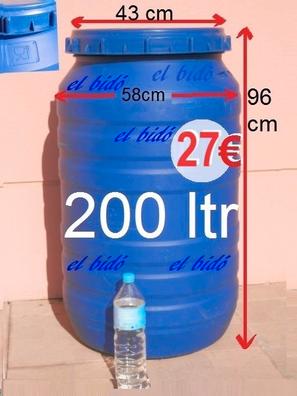 bidon plastico 200 litros de segunda mano por 10 EUR en Donostia-San  Sebastián en WALLAPOP