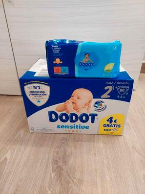 Dodot Pañales Bebé Sensitive Talla 1 (2-5 kg), 276 Pañales + Pack de 48  Toallitas Gratis Cuidado Total Aqua, Óptima Protección de la Piel de Dodot,  Pack Mensual : : Bebé
