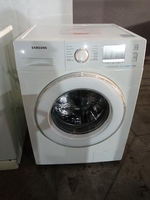 Lavadora carga frontal  Samsung WW90TA046AE/EC, 9 kg, 1400 rpm, EcoBubble,  Programas de vapor, Blanco