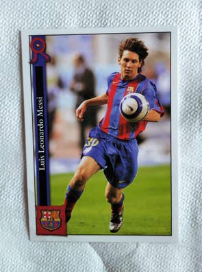 Carte Messi 2007-08 Mundicromo ‘Revelacion’ – Notée PSA 9 MINT – Comme Neuf – Collector Football