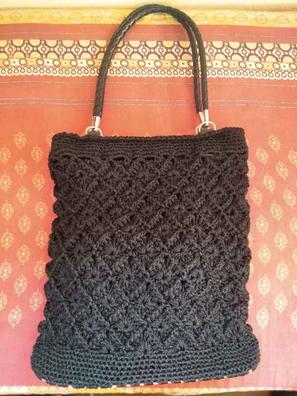 Bolso de mujer tejido a Crochet o Ganchillo con un diseño fácil y