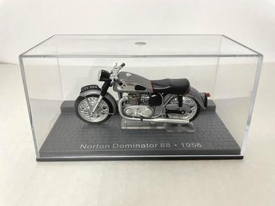 Miniatura de motocicleta negra, miniatura retro coleccionable de