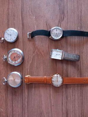 lote 8 antiguas correas de reloj piel y tela - Compra venta en todocoleccion