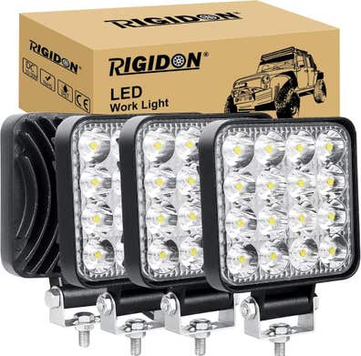 Luz de trabajo para tractor LED 10cm 4 '' 27W con base magnética Foco