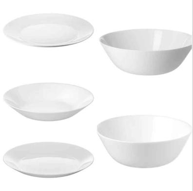 OFTAST Plato, blanco, diámetro: 25 cm - IKEA