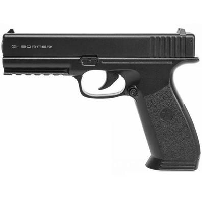 PISTOLA AIRSOFT (HG-184) GAS BLOW BACK CON MALETIN MALETIN HFC (REPLICA  GLOCK 17)