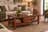 Milanuncios - Mesa de centro madera color miel cajone
