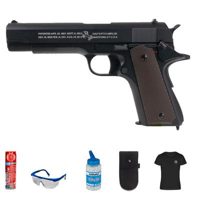 PISTOLA AIRSOFT 1911 GOLDEN EAGLE DE GAS Y BOLAS DE 6mm