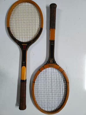 antigua raqueta de tenis de madera super court - Compra venta en