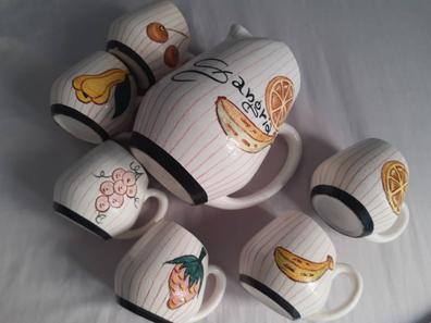  Juego de 2 tazas de café de cerámica, tazas de cerámica con  asa, tazas de café de porcelana de 12 onzas, aptas para lavavajillas y  microondas, taza de cerámica artesanal con