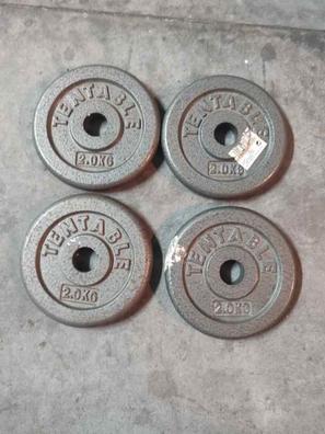 4 28MM 4 DISCOS DE 2KG DE 28MM de segunda mano por 25 EUR en Valladolid en  WALLAPOP