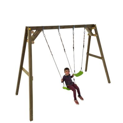 COLUMPIO DOBLE PARA NIÑOS - PARQUE DE MADERA CON COLUMPIO, Coches