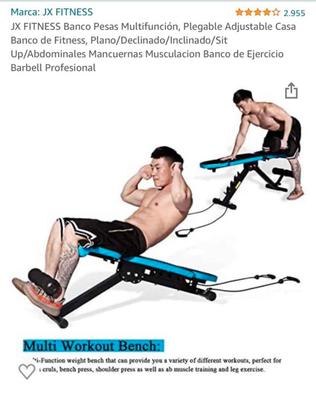 Milanuncios - Banco pesas musculacion plegable nuevo