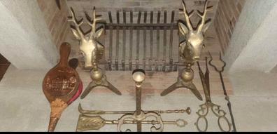 juego de utensilios chimenea de bronce - Buy Other antique objects on  todocoleccion