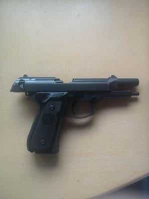 Pistola de airsoft M92 v.2 (caja de LED) - plata