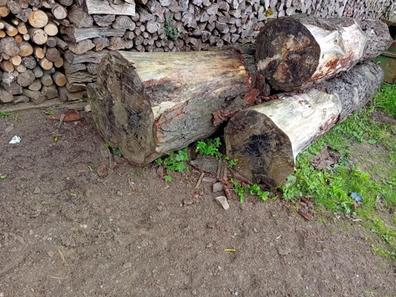 Tocones de troncos de madera de pino rústico conjunto de 4