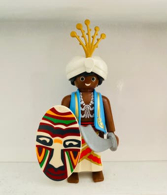 Lot De 2 Têtes Playmobil - Thèmes égyptien, Arabe, Indien, Pirate - Occasion - Fabriqué En Allemagne